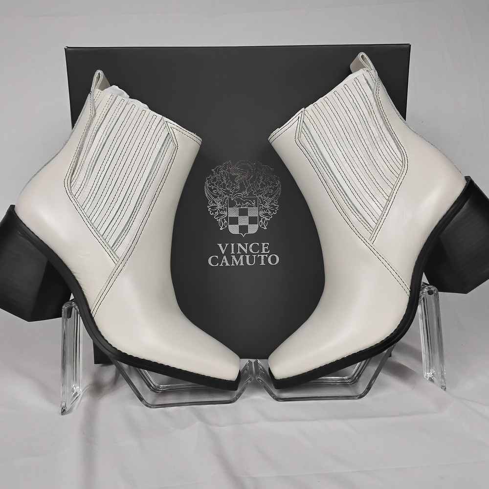 Vince Camuto Women's White Ankle Boots